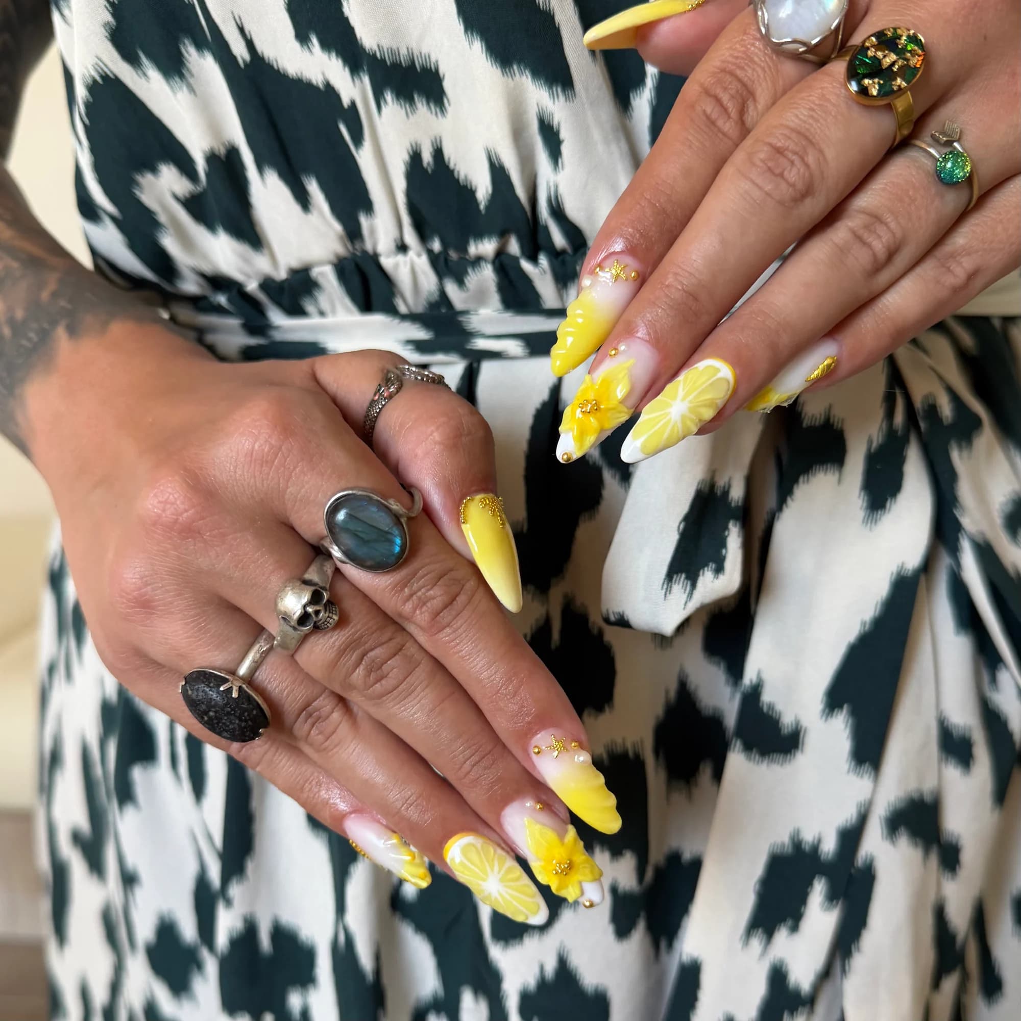 Pose gel et nail art par Reines Room, prothésiste ongulaire à Mérignac — création 8